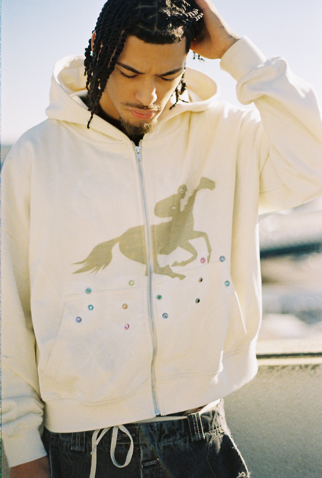 Cream Derby Hoodie