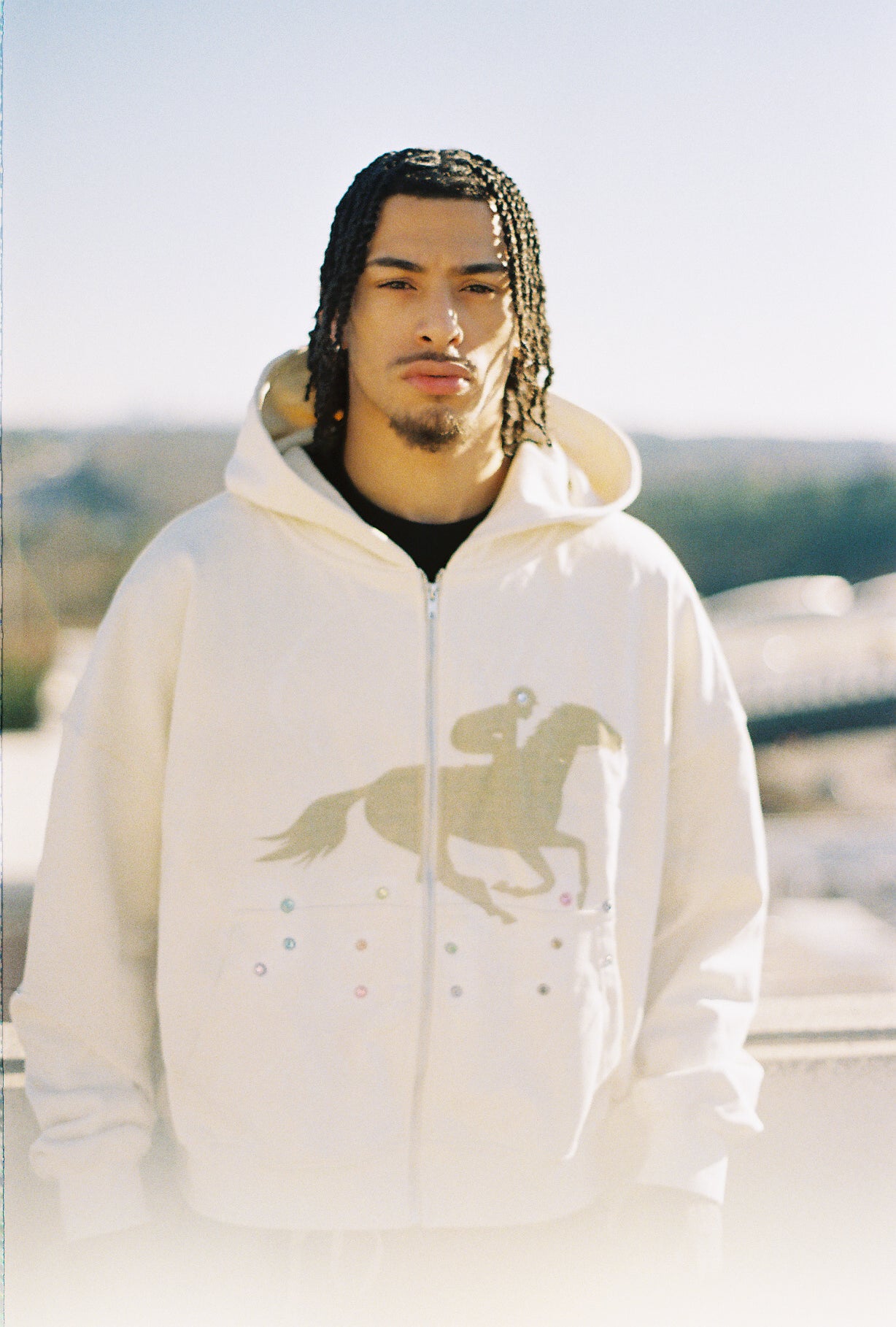 Cream Derby Hoodie